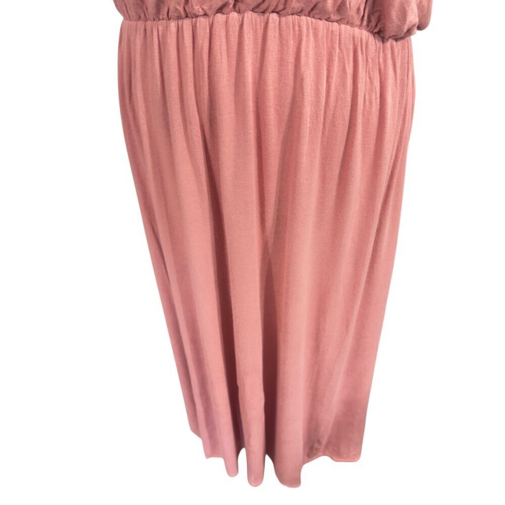 Olivia Ray Women's Maxi Dress Pink Rose Lightweight Sleeveless Straps - Picture 2 of 8